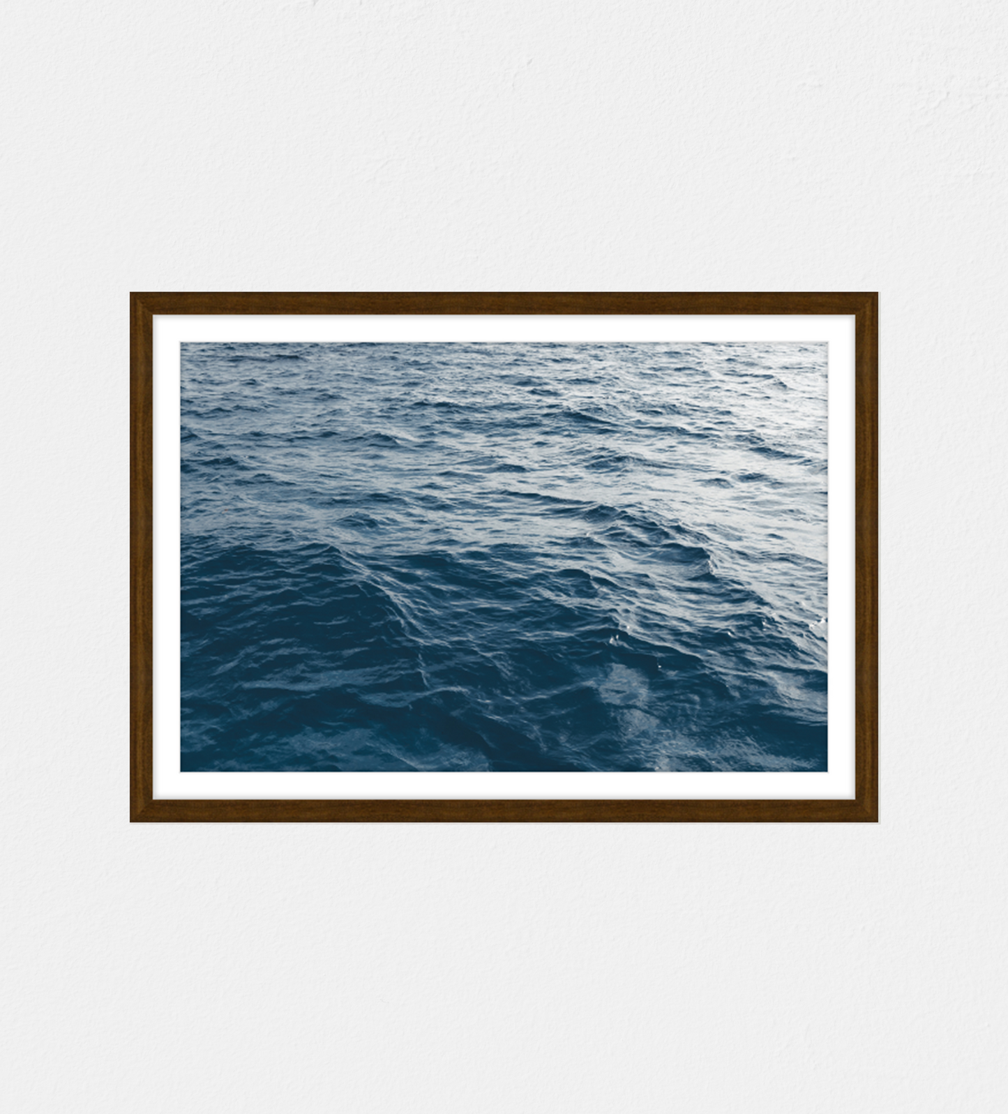 Framed picture of the ocean waves in Cancun, Mexico.